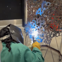 welding 1000 digits of pi